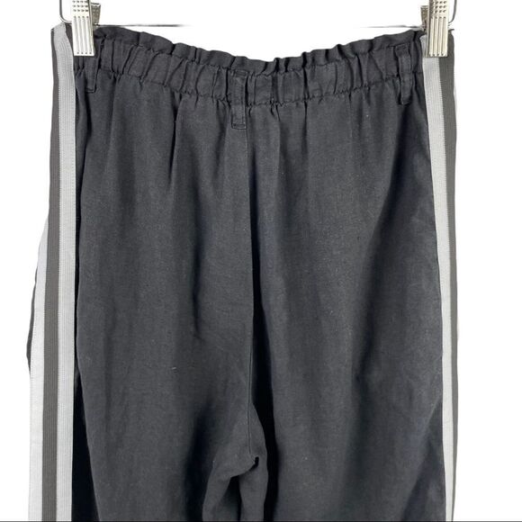 BELLA Dahl Wide Leg Black Linen Pants Size 26 - Picture 10 of 11